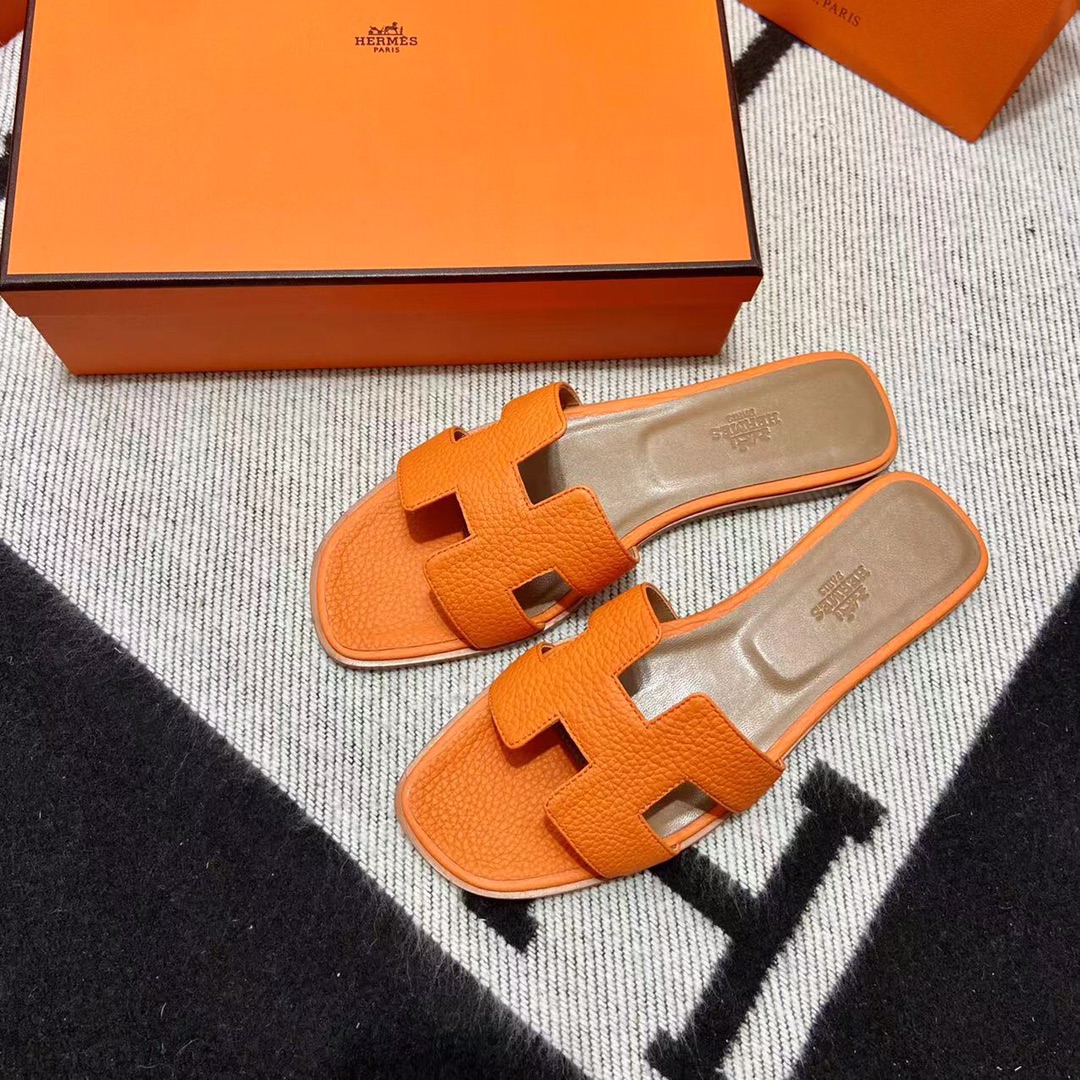 에르메스 올수공 오란 슬리퍼 샌들 토고 38